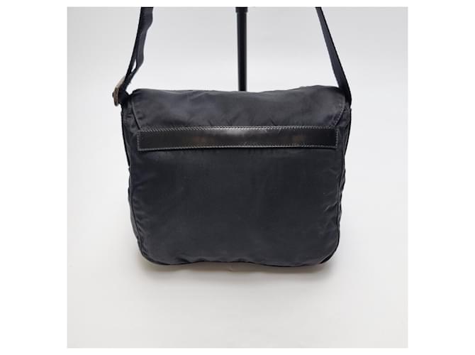 Prada Borsa a tracolla in nylon nero - vista 9