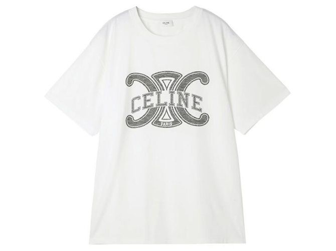 Céline Loose T-Shirt aus Baumwolljersey für Herren, Schwarz - Ansicht 2