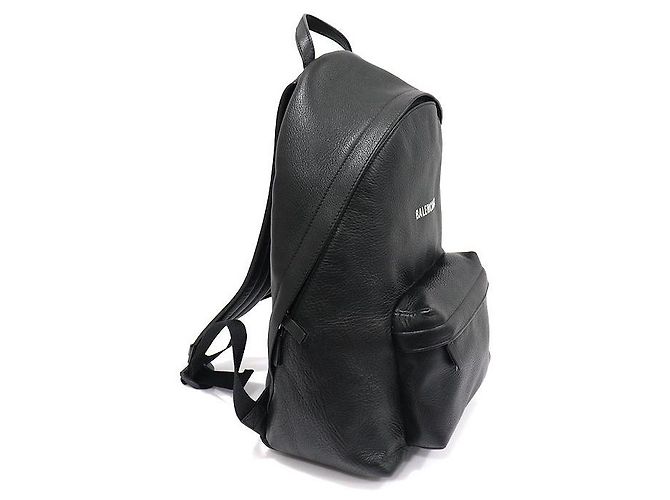 Balenciaga Zaino Everyday in pelle di vitello liscia nera Nero - vista 2