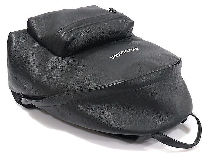 Balenciaga Zaino Everyday in pelle di vitello liscia nera Nero - vista 4