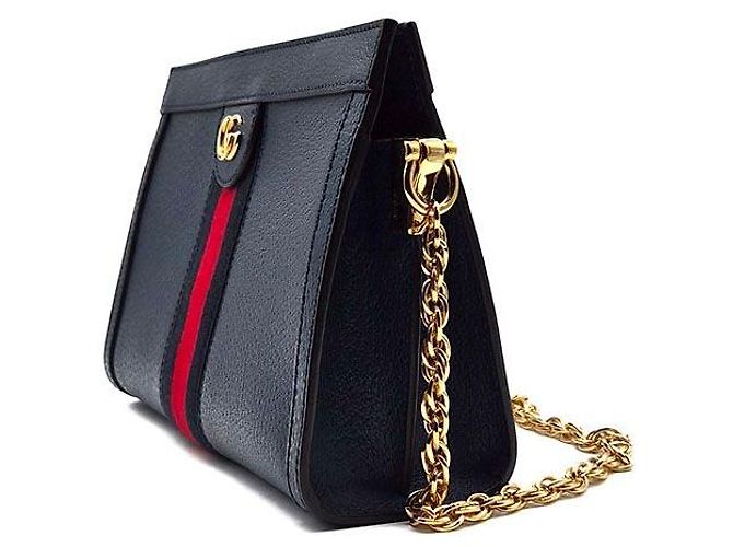 Gucci Borsa a Spalla Ophidia GG Supreme Blu - vista 2