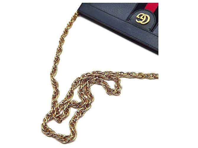 Gucci Borsa a Spalla Ophidia GG Supreme Blu - vista 5