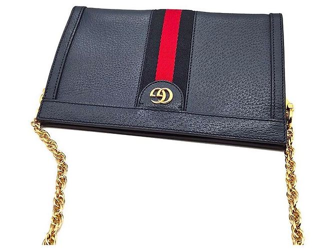 Gucci Borsa a Spalla Ophidia GG Supreme Blu - vista 6