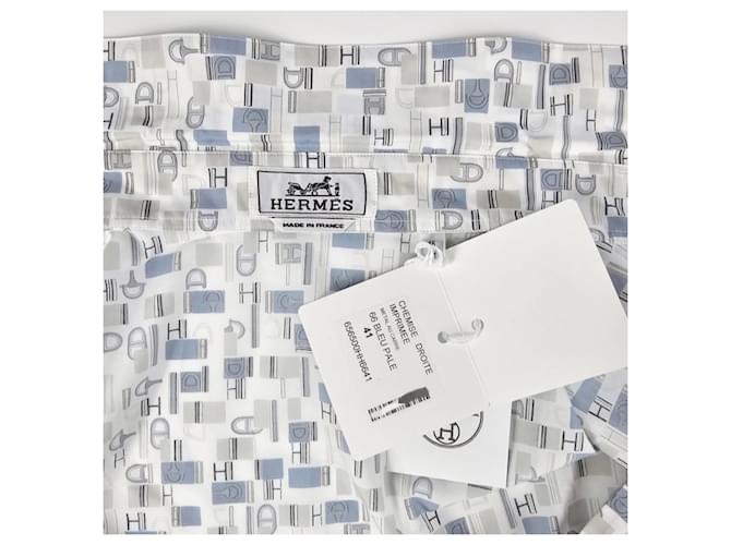 Hermès Camicia a taglio dritto da uomo Blu - vista 11