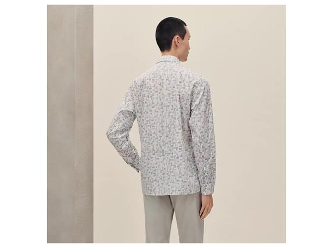 Hermès Camicia a taglio dritto da uomo Blu - vista 3