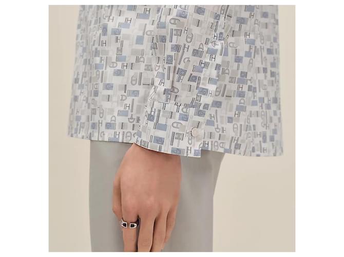 Hermès Camicia a taglio dritto da uomo Blu - vista 5