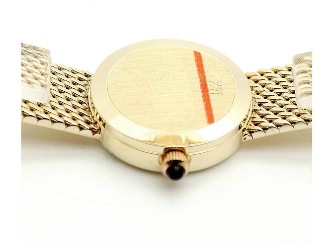 Tiffany & Co Vintage Mini Damenuhr in Gold Weiß - Ansicht 14