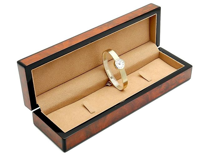 Tiffany & Co Vintage Mini Damenuhr in Gold Weiß - Ansicht 29
