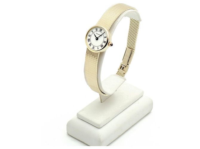 Tiffany & Co Vintage Mini Damenuhr in Gold Weiß - Ansicht 6