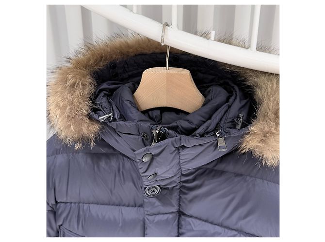 Moncler Kurze Steppjacke Cluny Navy Blau - Ansicht 4
