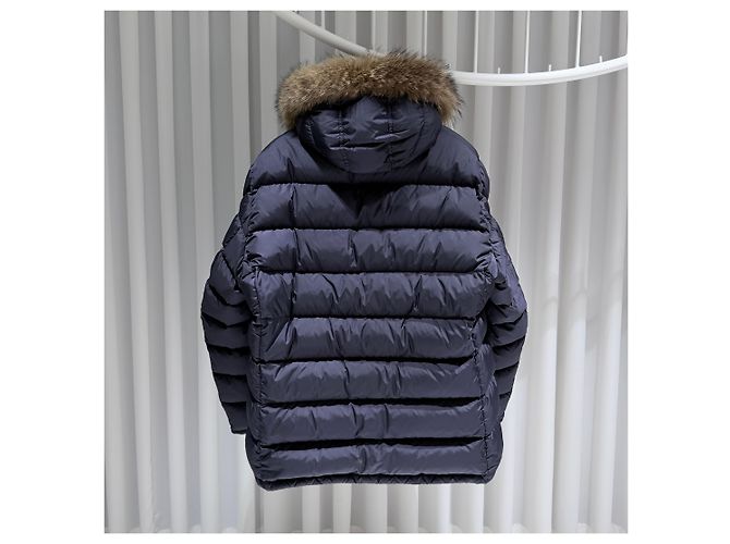 Moncler Kurze Steppjacke Cluny Navy Blau - Ansicht 6