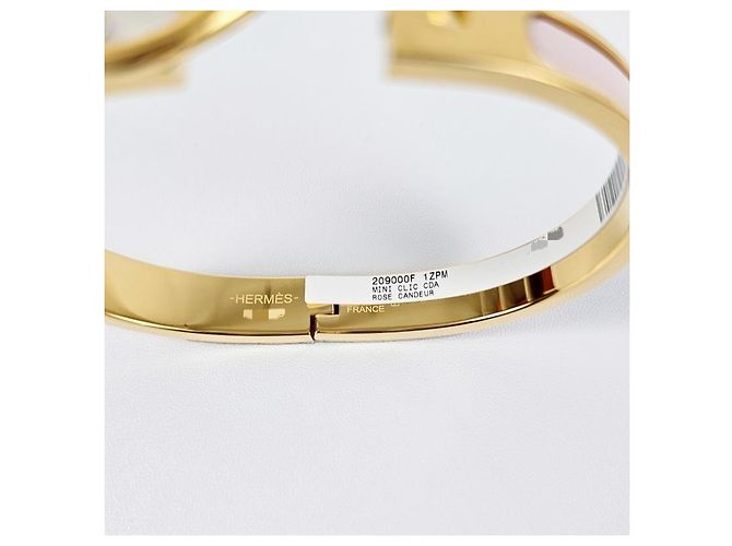 Hermès Bracciale Mini Click Chandle da donna Rose Gold Rosa - vista 10