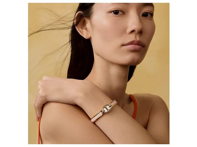 Hermès Bracciale Mini Click Chandle da donna Rose Gold Rosa - vista 4