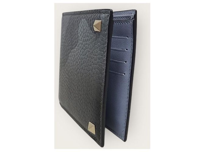 Valentino Grey Camo Rockstud Leather Wallet - view 2