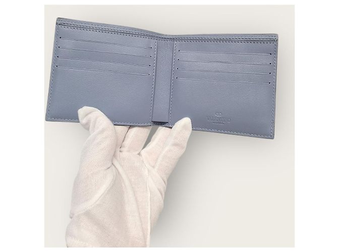 Valentino Grey Camo Rockstud Leather Wallet - view 4