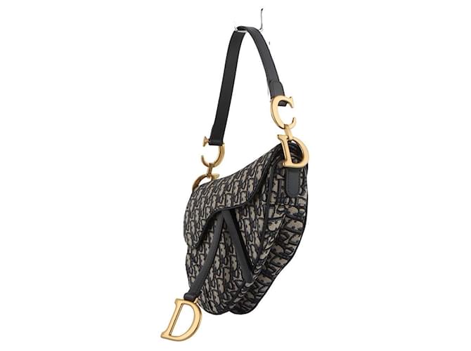 Dior Borsa Oblique Saddle Strap Medium Multicolore - vista 2