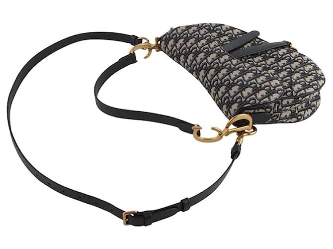 Dior Borsa Oblique Saddle Strap Medium Multicolore - vista 4