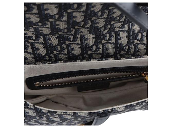 Dior Borsa Oblique Saddle Strap Medium Multicolore - vista 7