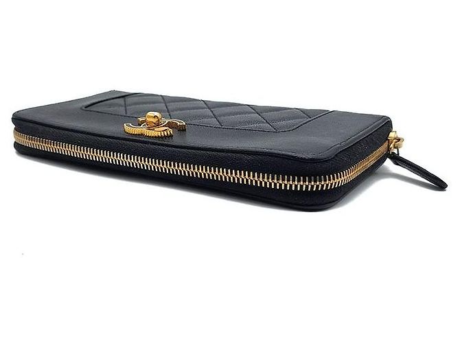 Chanel Cartera larga Mademoiselle Negro - vista 4