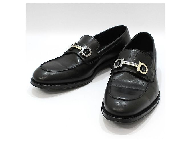 Salvatore Ferragamo Mocassini Gancini neri Nero - vista 2
