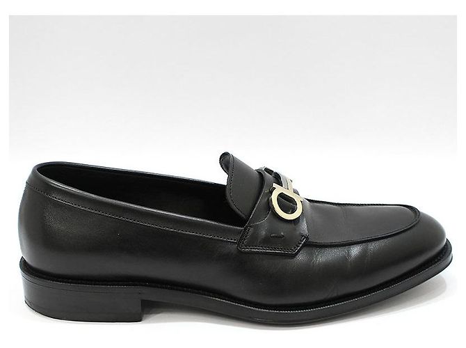 Salvatore Ferragamo Mocassini Gancini neri Nero - vista 4
