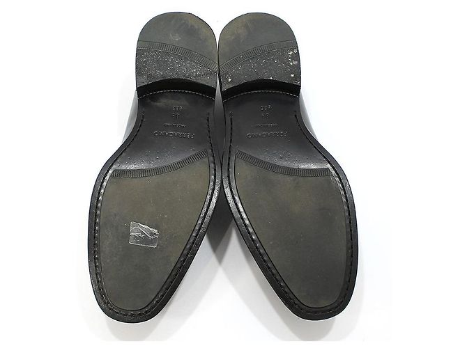 Salvatore Ferragamo Mocassini Gancini neri Nero - vista 6