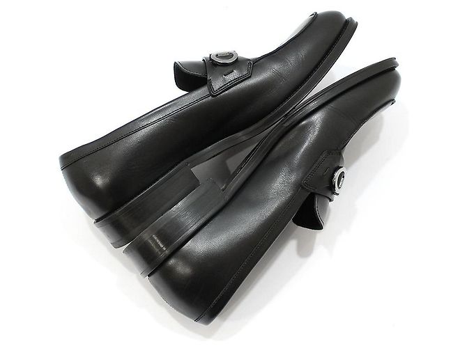 Salvatore Ferragamo Mocassini Gancini neri Nero - vista 7