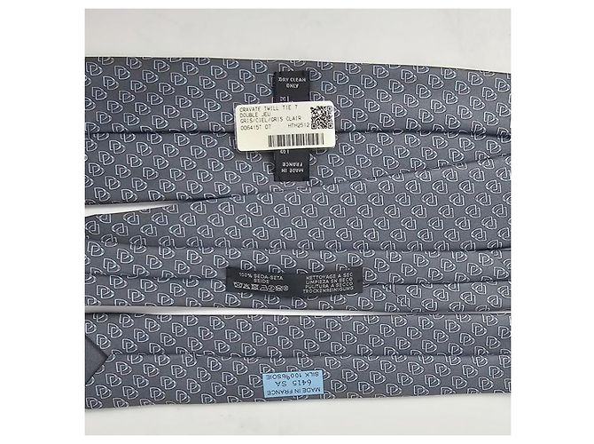 Hermès Double Jeu Seidenkrawatte Braun - Ansicht 10