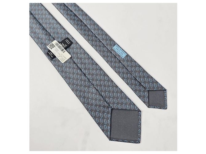 Hermès Double Jeu Seidenkrawatte Braun - Ansicht 8