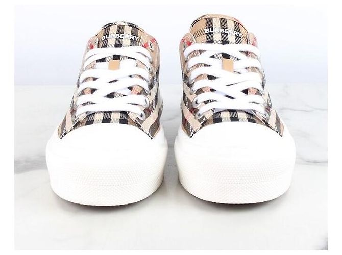 Burberry Sneakers in cotone Vintage Check Multicolore - vista 4
