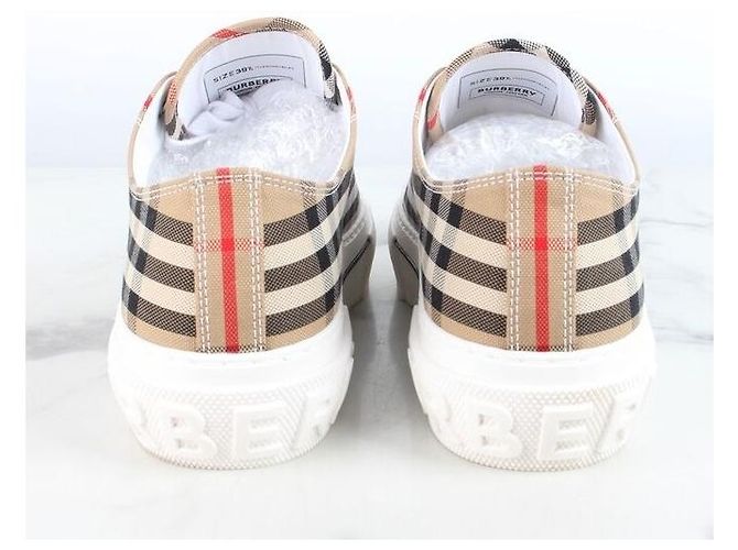 Burberry Sneakers in cotone Vintage Check Multicolore - vista 5