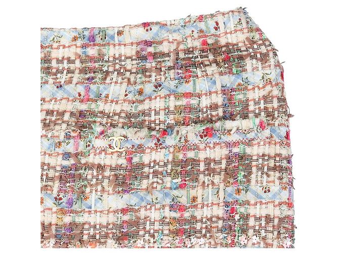 Chanel Falda de tweed con lentejuelas Talla Multicolor - vista 2
