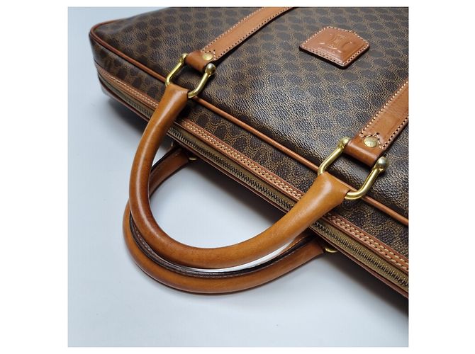 Céline Valigetta MacaDam Borsa Documenti Unisex Marrone - vista 12