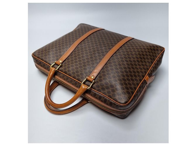 Céline Valigetta MacaDam Borsa Documenti Unisex Marrone - vista 13