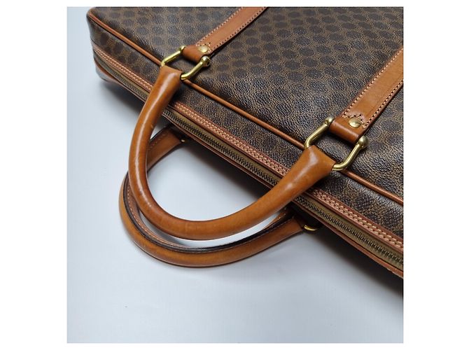 Céline Valigetta MacaDam Borsa Documenti Unisex Marrone - vista 14
