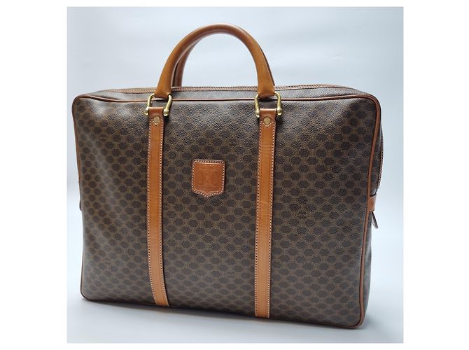 Céline Valigetta MacaDam Borsa Documenti Unisex Marrone - vista 3