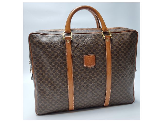 Céline Valigetta MacaDam Borsa Documenti Unisex Marrone - vista 4