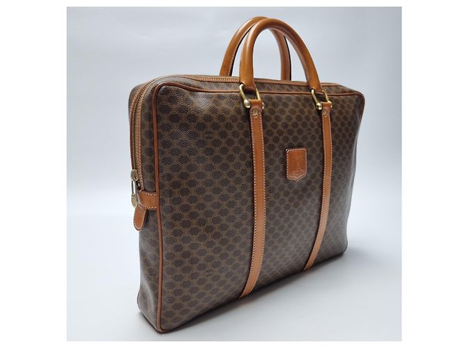 Céline Valigetta MacaDam Borsa Documenti Unisex Marrone - vista 5