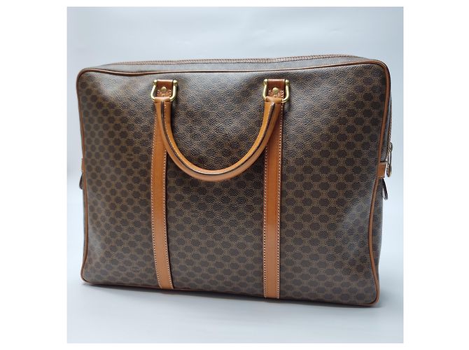 Céline Valigetta MacaDam Borsa Documenti Unisex Marrone - vista 9