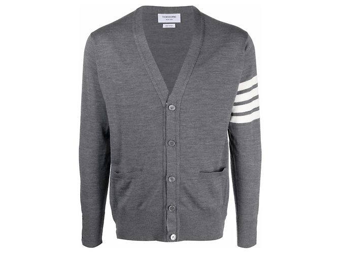 Thom Browne Merinowoll-Cardigan Braun - Ansicht 3