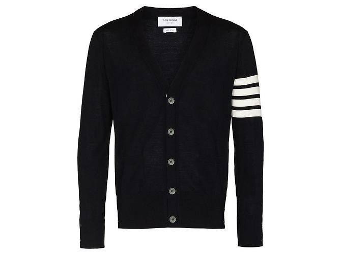 Thom Browne Merinowoll-Cardigan Braun - Ansicht 5