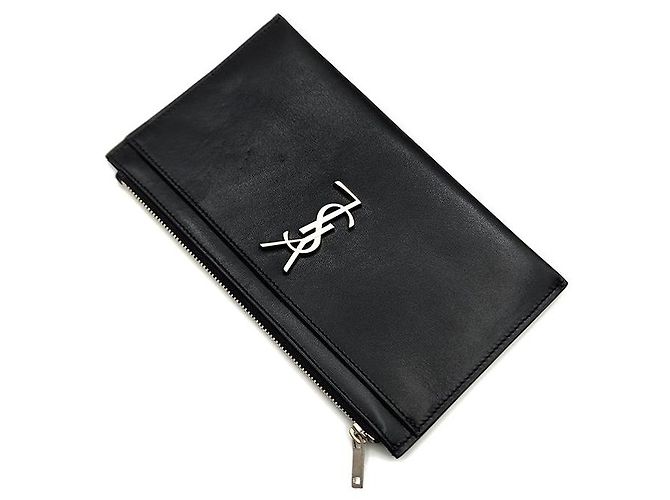 Saint Laurent Monogram Cartera Negro - vista 4