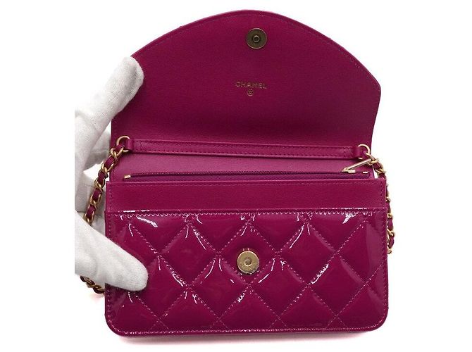 Wallet On Chain Chanel Borsa a Spalla e Borsa a Tracolla Heart Gold CC Chain Rosa - vista 7