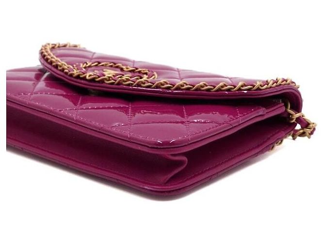 Wallet On Chain Chanel Borsa a Spalla e Borsa a Tracolla Heart Gold CC Chain Rosa - vista 8