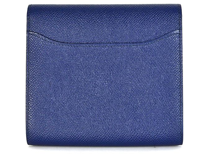 Hermès Portafoglio Constance Blu - vista 3