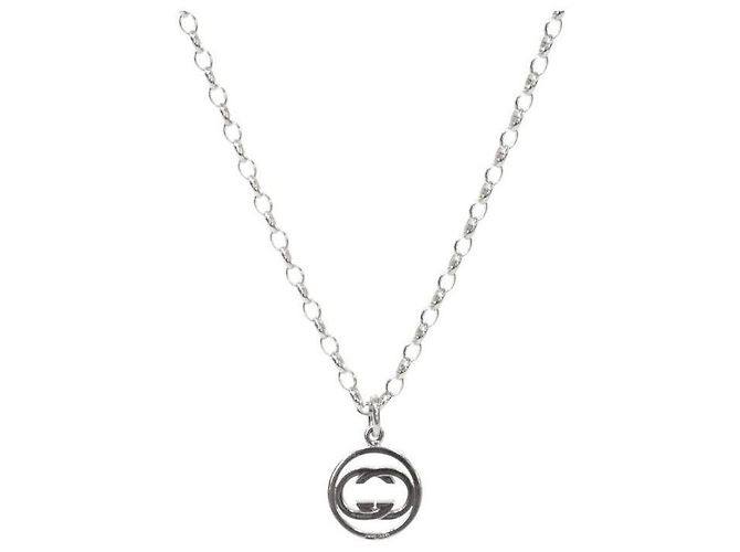 Gucci Collana a maglie rotonde argentate - vista 2