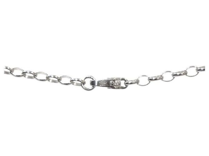Gucci Collana a maglie rotonde argentate - vista 4