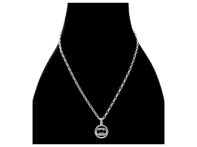 Gucci Collana a maglie rotonde argentate - vista 5