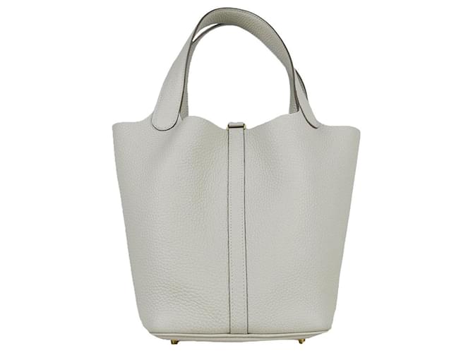 Hermès Borsa Tote Picotin Argento - vista 2