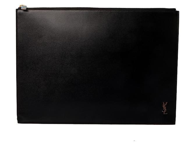 Saint Laurent Clutch Documenti Nero - vista 2
